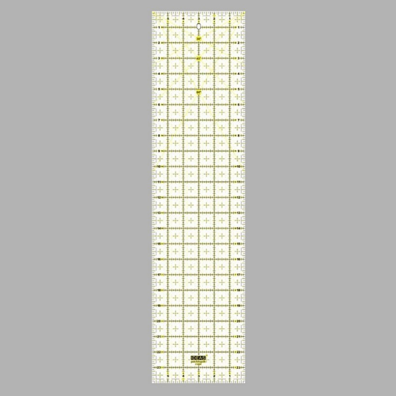 Regla de patchwork rectangular 6x24 pulgadas