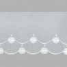 PUNTILLA DE BORDADO EN ORGANDÍ - EMBROIDERY 32219 C.001 BLANCO 90 mm.